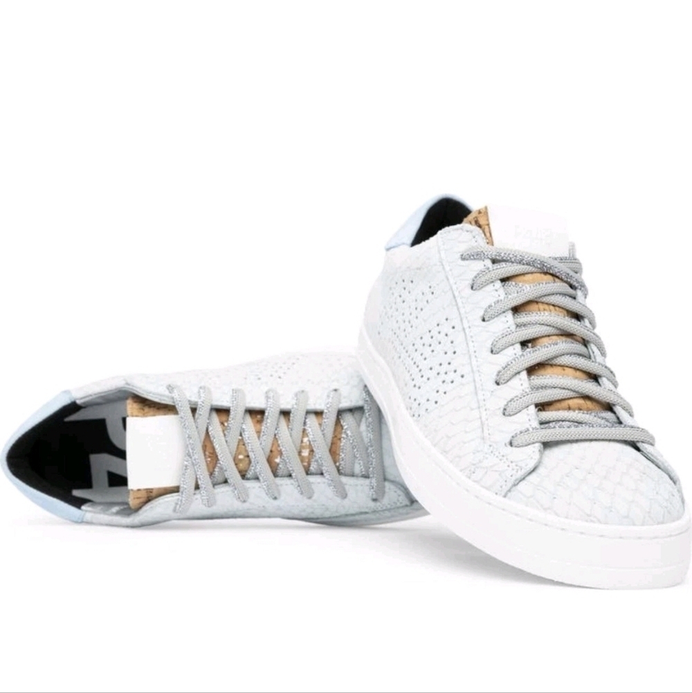 P448 Light Textured Sneakers Shoes Size 40 New